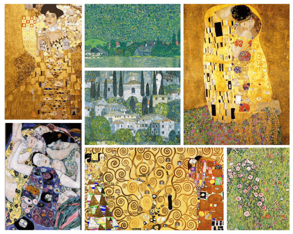 Paesaggio urbano Gustav Klimt